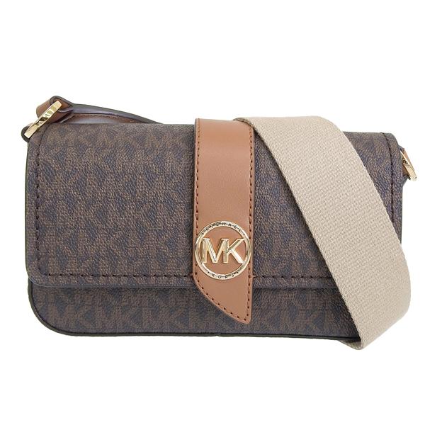 マイケルコース バッグ レディース ショルダーバッグ アウトレット シグネチャー ブラウンマルチ 32S3GGRC0B-BRNACO MICHAEL KORS