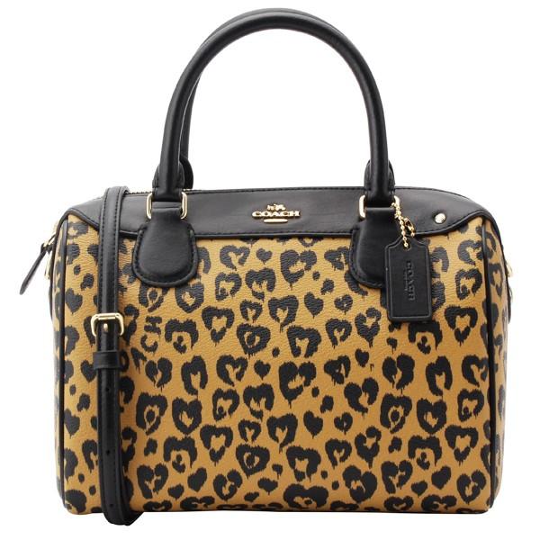 Coach コーチ レオパード2wayショルダーバッグ取り外し可能ストラップ