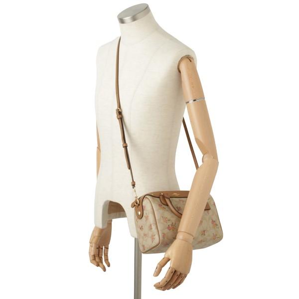 COACH ショルダーバッグ ミニボストン 2way ロゴ金具 チャーム 花柄 COACH コーチ バッグ ぺブルレザー 花柄 フラワー プリント