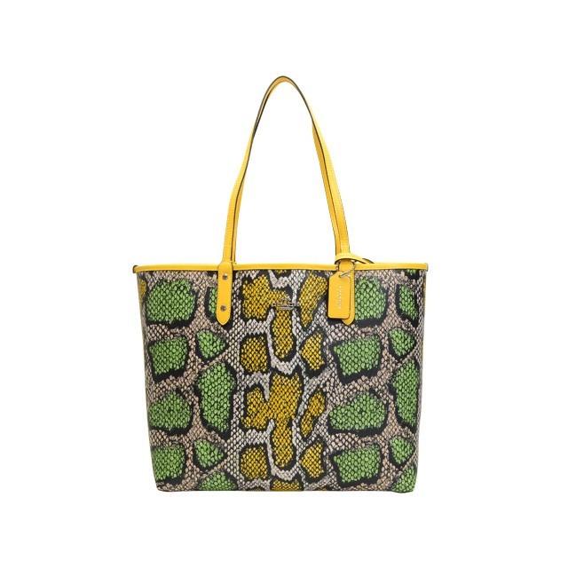 最大3000円オフクーポン 日24時 コーチ バッグ Coach ショルダーバッグ トートバッグ リバーシブル ヘビ柄 スネーク 新作 F Fsvf1v リヴェラール 通販 Yahoo ショッピング