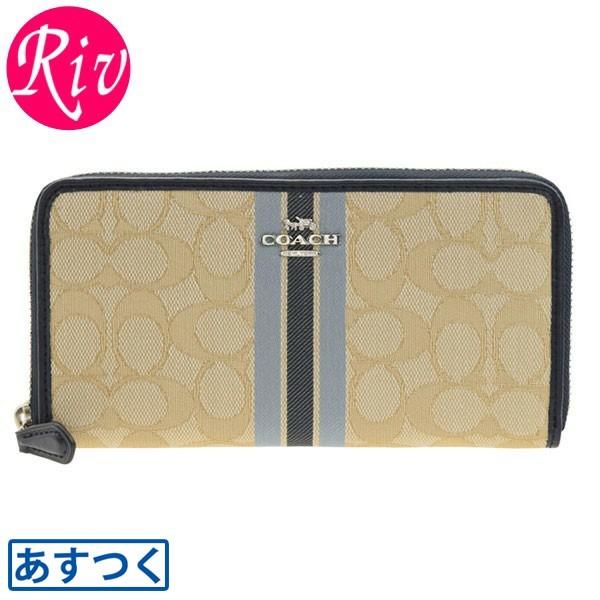 コーチ COACH 財布 長財布 ラウンドファスナー シグネチャー アウトレット f39139｜riverall