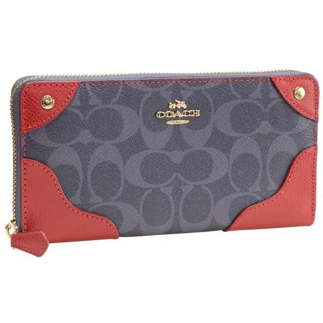 COACH（コーチ） 財布 長財布 デニム レディース ラウンドファスナー