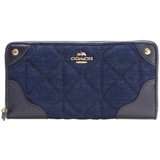 COACH コーチ 財布 長財布 デニム レディース ラウンド COACH コーチ 財布 長財布 デニム レディース ラウンド