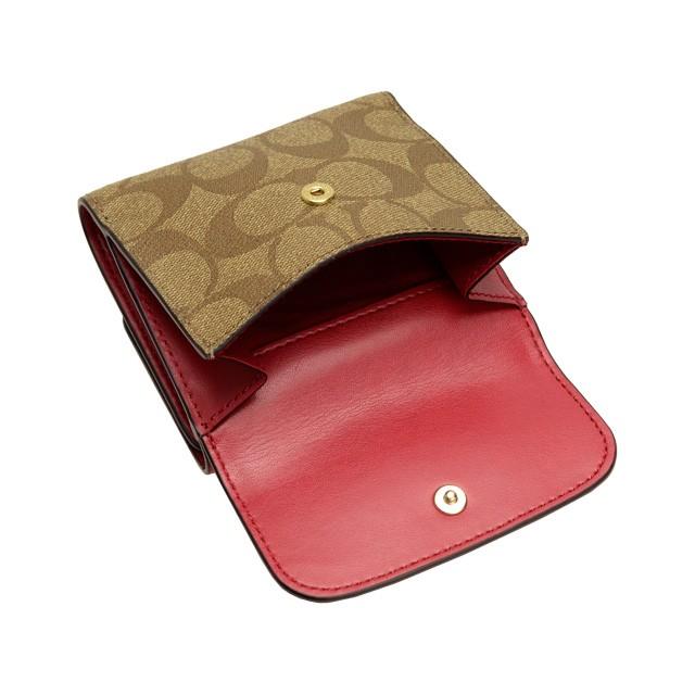 コーチ COACH 財布 二つ折り Wホック シグネチャー f53837imdcd