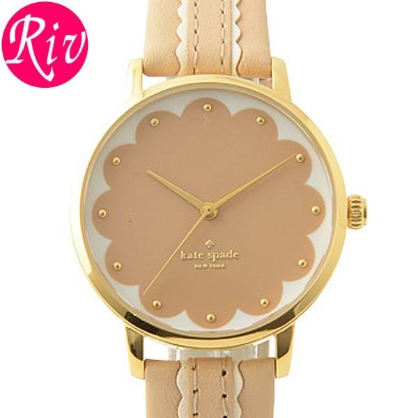 ケイトスペード KATE SPADE 腕時計 レディース METRO SCALLOP 34mm ベージュ ゴールド ステンレス レザー ksw1002 | kate spade NEW YORK
