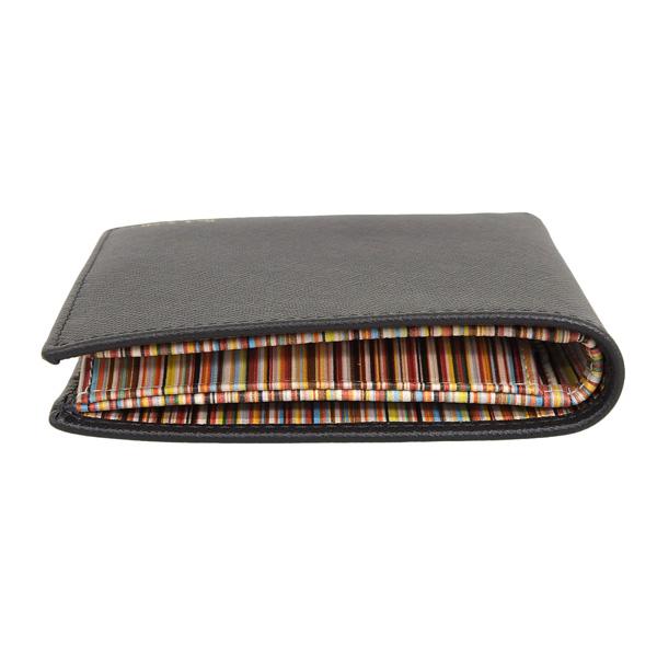 ポールスミス 財布 メンズ 二つ折り財布 レザー ブラックマルチ WALLET BF CN INT MLT M1A4833X-AMULTI-79 PAUL SMITH｜riverall｜03