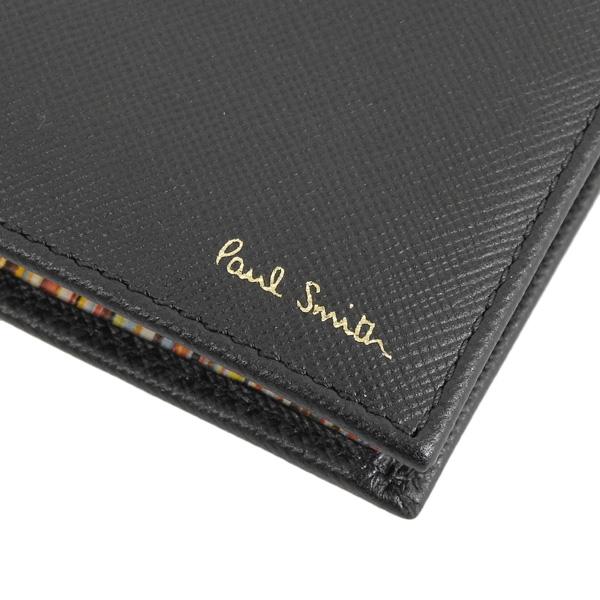 ポールスミス 財布 メンズ 二つ折り財布 レザー ブラックマルチ WALLET BF CN INT MLT M1A4833X-AMULTI-79 PAUL SMITH｜riverall｜06