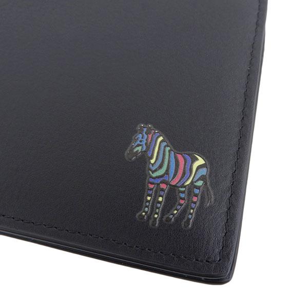 ポールスミス 財布 メンズ 二つ折り財布 レザー ブラック ゼブラ WALLET BILFOLD AND COIN M2A6078-MZEBRA-79 PAUL SMITH｜riverall｜06