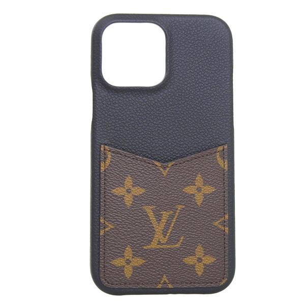 ルイヴィトン LOUIS VUITTON iPhone 13 PRO MAX IPHONE バンパー 13 PRO MAX スマホケース ブラック ブラウン レディース m46053｜riverall｜02