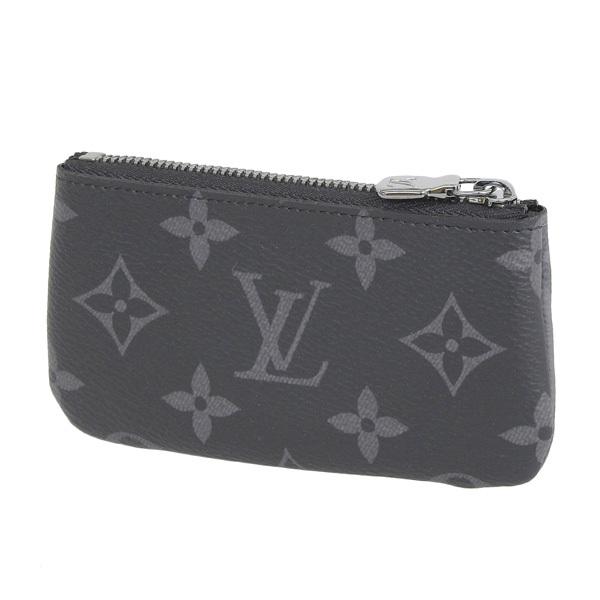 【並行輸入品】ルイヴィトン LOUIS VUITTON モノグラムエクリプス ポシェット クレ コインケース 小物 グレー ブラック メンズ レディース m80905の画像