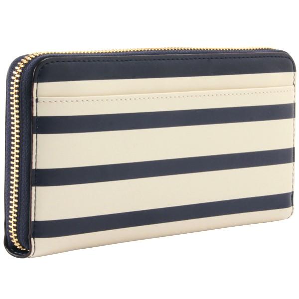 【美品】ケイトスペードニューヨーク デニム地ラウンドファスナー長財布【正規品】 kate spade NEW YORK ケイトスペード 長財布 katespade デニム