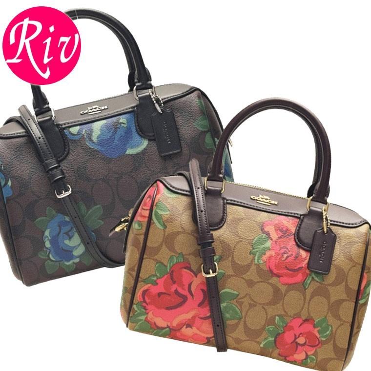 1000円オフクーポン開催中 コーチ バッグ Coach 2wayショルダーバッグ ミニボストン シグネチャー 花柄 アウトレット F Riv F リヴェラール 通販 Yahoo ショッピング