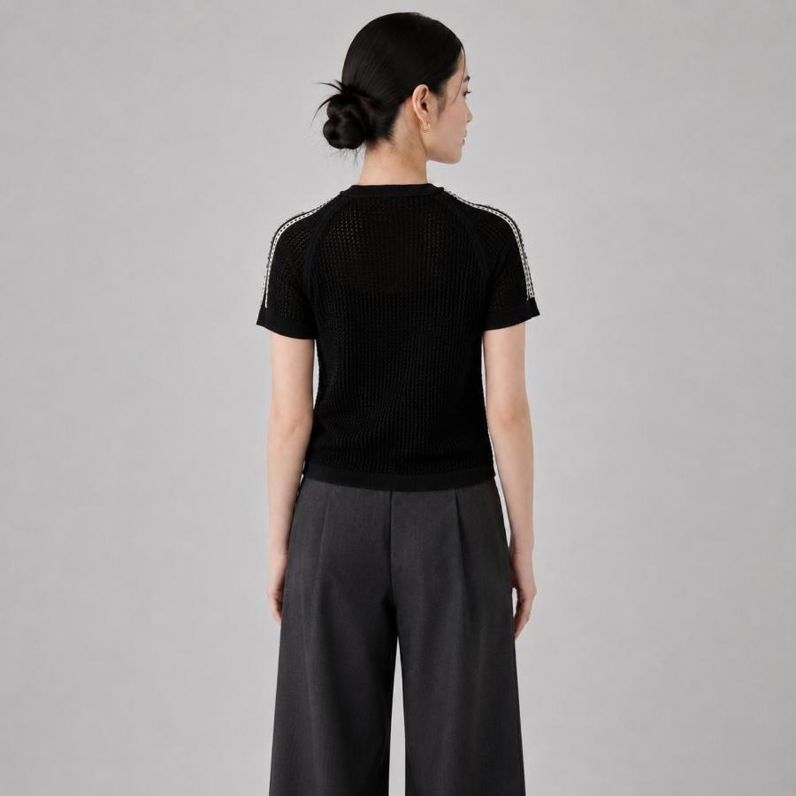 【並行輸入品】 韓国直送 アディダス オリジナルス 半袖 Tシャツ レディース ニット クロシェ カリ ティー KE0200 KC6481 adidas Originals 特価 | adidas Originals | 11