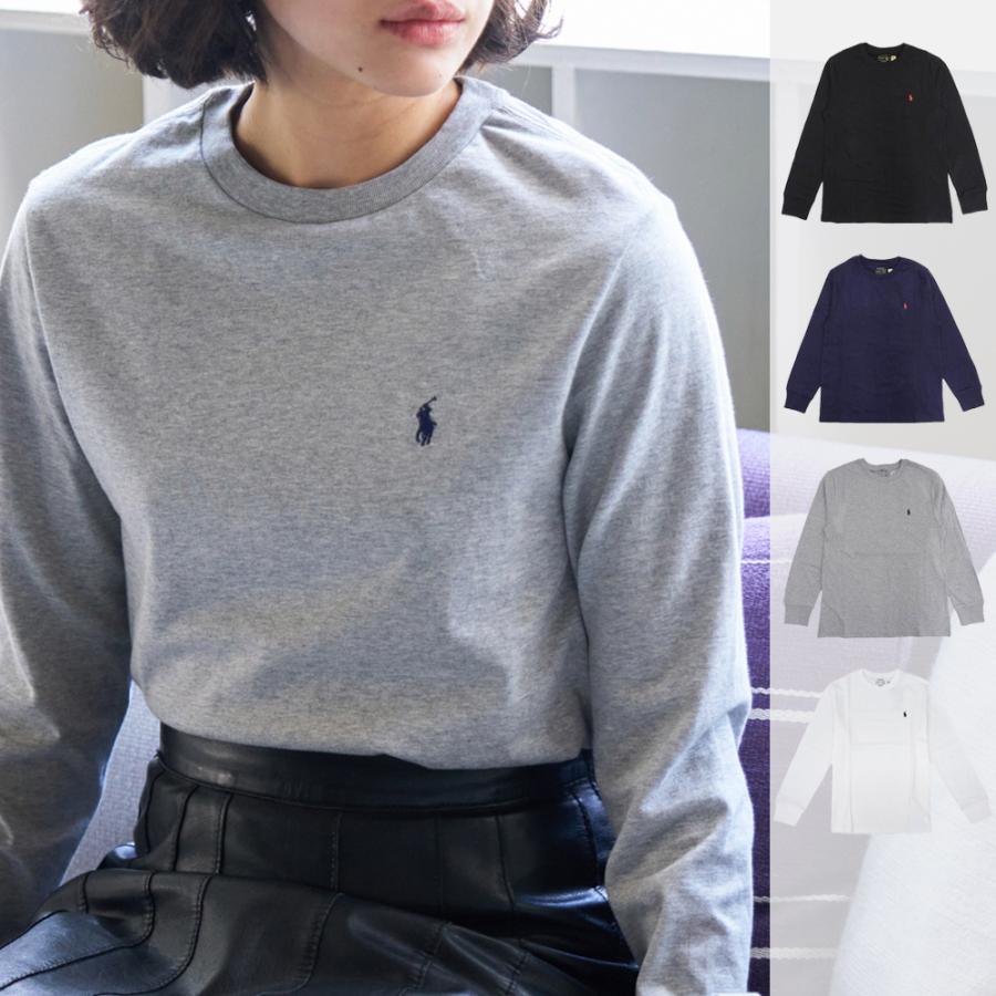 POLO ロンティー ボーイズ 8才～20才)ストライプド コットン ロングスリーブ Tシャツ