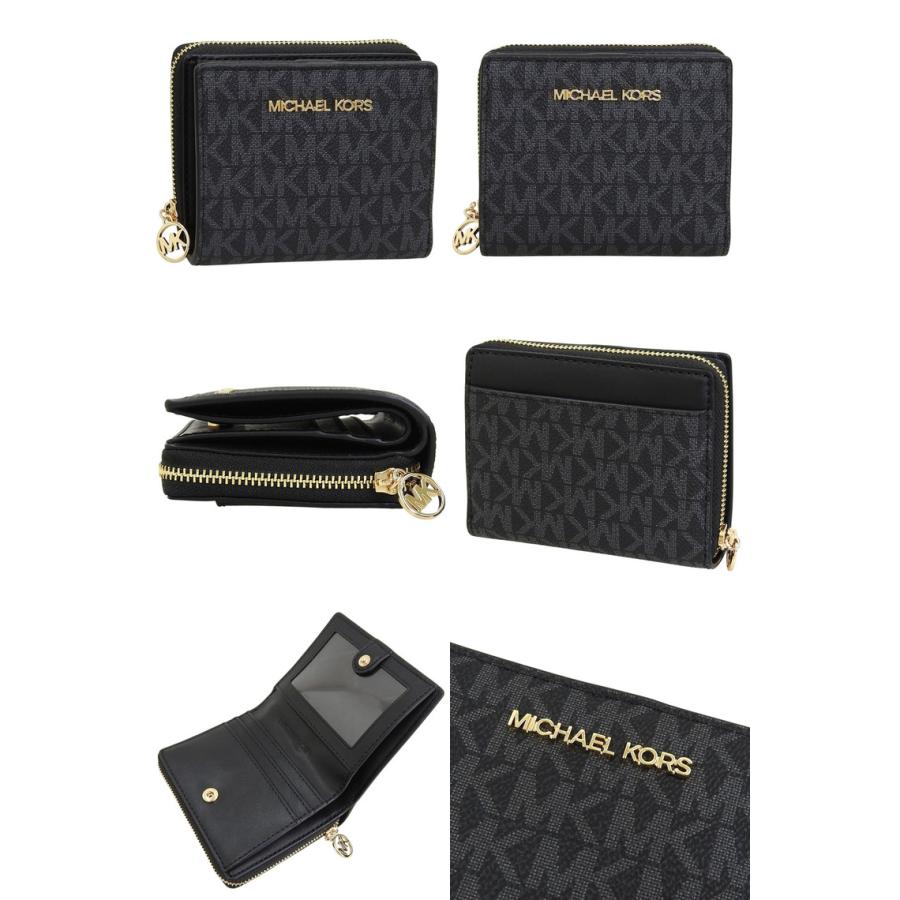 新品　MICHAEL KORS マイケルコース　値札付　黒　二つ折り財布 MICHAEL KORS（マイケルコース） 特価 財布 レディース 2つ折り 3つ折