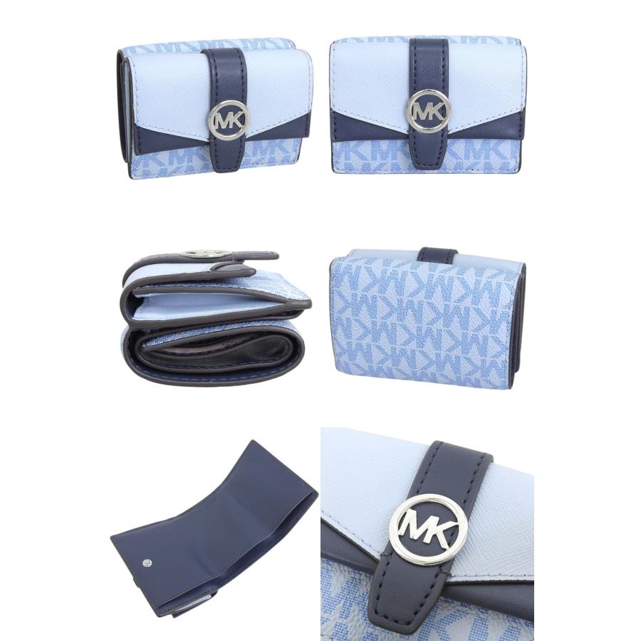 新品未開封MICHAEL KORS 三つ折り財布 ライトブルー MICHAEL KORS（マイケルコース） 特価 財布 レディース 3つ折り 折財布