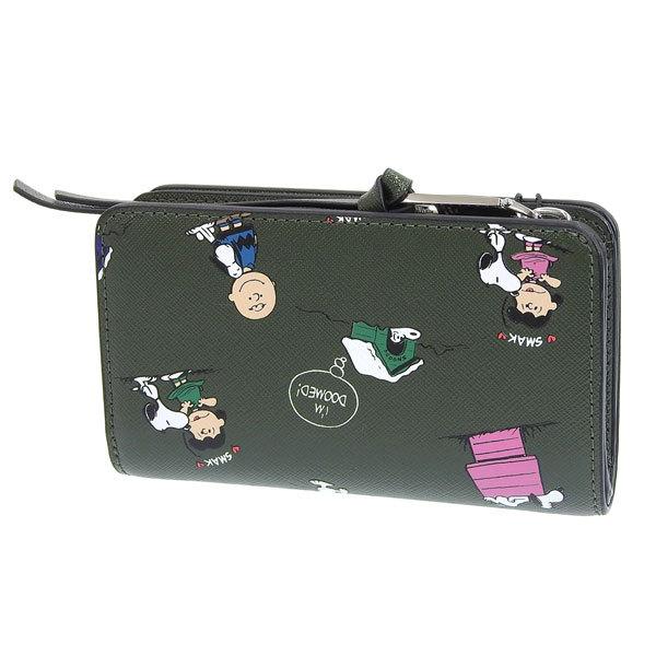 返品 交換対象商品 Jacobs Marc マークジェイコブス 23日限定 10 ポイント還元 誕生日 ブランド ボーナス ギフト プレゼント クリスマス The S124l01fa21 レディース レザー Peanuts 二つ折り 折財布 財布 Wallet Compact Snapshot 財布 Www