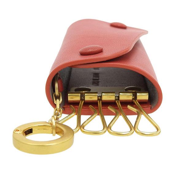 IL BISONTE（イルビゾンテ） キーケース 4連 鍵入れ レザー レッド