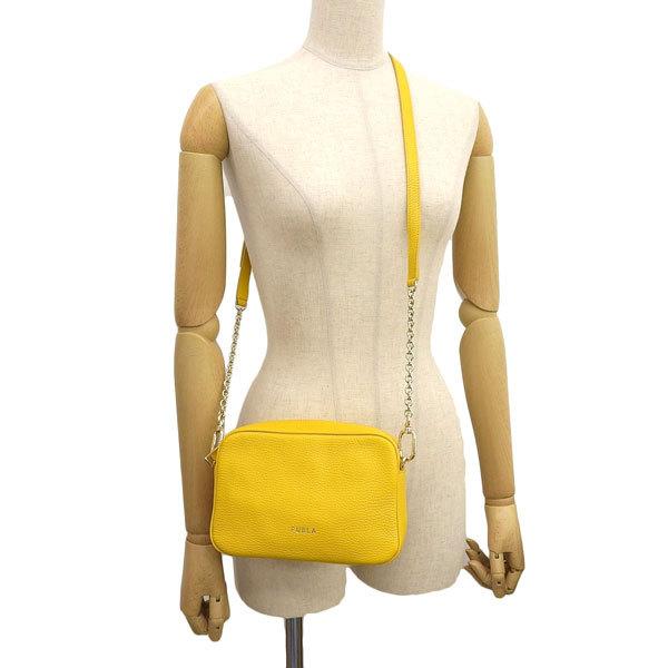 【もも】【美品】【FURULA】イエロー ショルダーバッグ フルラ FURLA バッグ （イエロー） -ファッション通販 FASHION