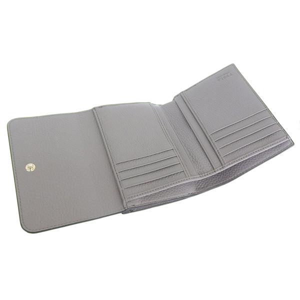 フルラ 財布 レディース 二つ折り財布 アウトレット レザー ワイン  