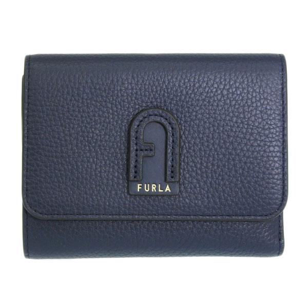 フルラ FURLA ダフネ 三つ折り財布 ブラック FURLA フルラ 三つ折り財布 折りたたみ財布 ミニ財布 本革 ロゴ (FURLA