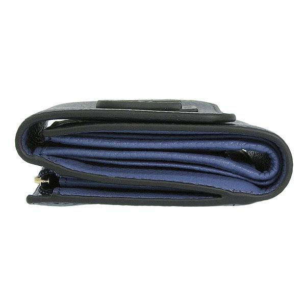 FURLA 二つ折り財布 ブルー レザー　美品 FURLA（フルラ） 財布 レディース 二つ折り財布 アウトレット レザー