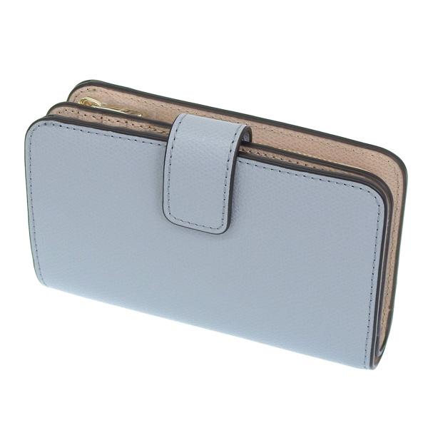 フルラ 財布 レディース 2つ折り 折財布 コンパクト レザー ブルー  