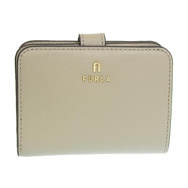 FURLA（フルラ） 財布 レディース 二つ折り 折財布 グレー カメリア