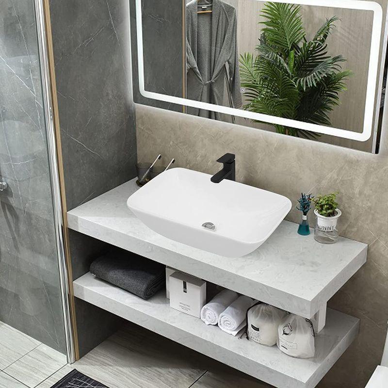 洗面鉢 手洗い器 手洗いボウル 手洗台 手洗い器 陶器製 おしゃれ シンプル 洗面台 長さ47cmx幅さ25 5cmx高さ11cm Riverbeach 通販 Yahoo ショッピング