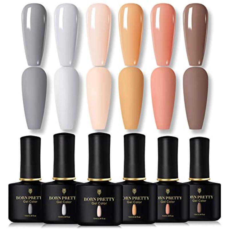 Born Pretty ジェルネイルカラーセット カラージェル ネイル 春夏ネイル グレー 蜂蜜のような色 10ml 6色 Uv Led対応 Riverbeach 通販 Yahoo ショッピング