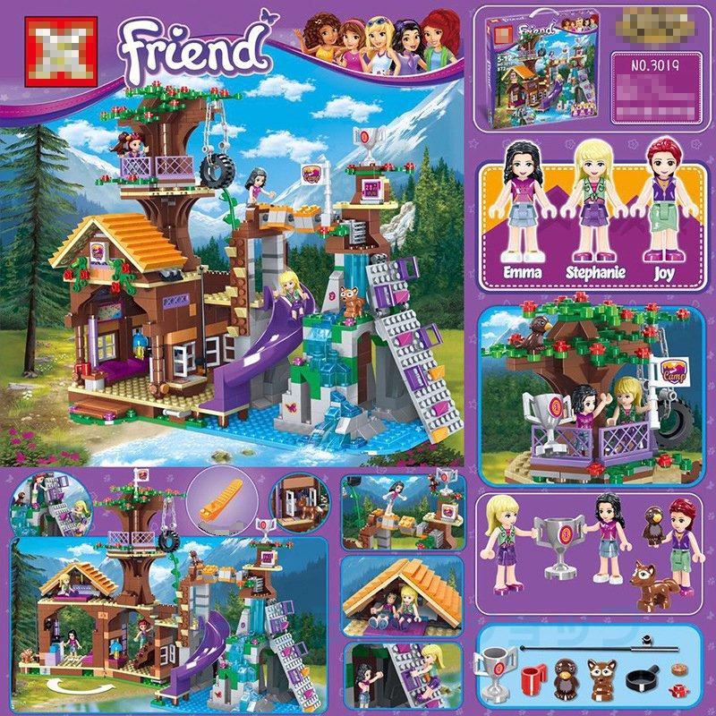 ブロック おもちゃ レゴ交換品 フレンズ キャンプ ツリーハウス 872ピース 知育 教材 クリスマスプレゼント 冒険の救い出し 女の子