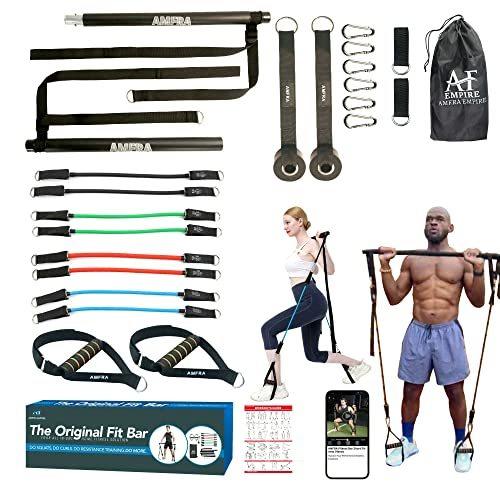 注目の メンズ 抵抗バンド付き ピラティスバーキット Amfra レディース ボディ 280ポンドの抵抗バンド 60 X 8 ホームジムパークに ポータブル その他ヨガ ピラティス用品 Www Gat Italia Nl