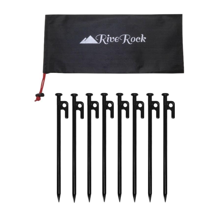 スチールペグ　20cm　8本セット　収納袋　ペグ　RiveRock(リバロック) |  | 02