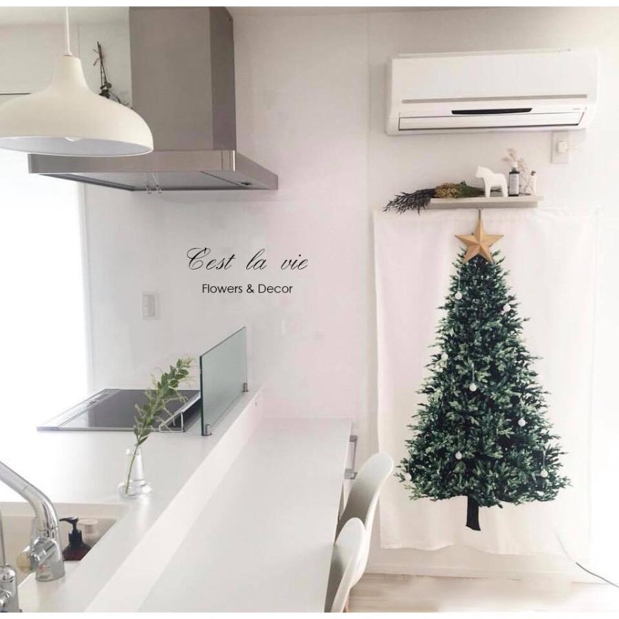 クリスマス ツリー タペストリー 150-75cm   おしゃれ 壁掛け ファブリック もみの木 簡単 北欧 送料無料 |  | 04