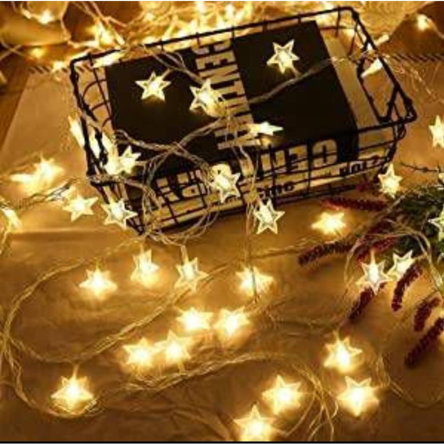 イルミネーションライト LED 星形 10m 100球 電池式 リモコン付き 点灯8パターン クリスマス  ガーランド スター 屋外 屋内 |  | 06