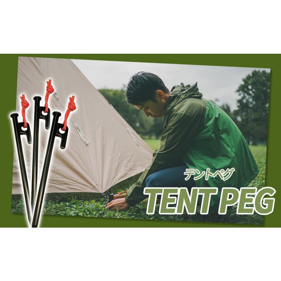 RiveRock(リバロック) ペグ 強靭 スチールペグ (20cm 25cm 30cm 40cm 各種) レーザー溶接 反射材入 【 コスパペグ 】 |  | 13