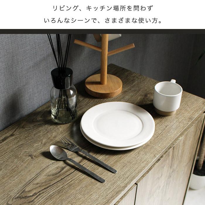 キッチンボード キッチン 食器棚 サイドボード キャビネット 幅119 奥行40 リビングボード チェスト 工具不要 組立簡単 北欧 モダン 木製 |  | 04