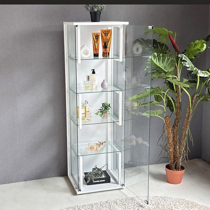 5段ガラスケース コレクション ディスプレイ ガラスケース フィギュアケース ガラス コレクションケース 5段 鏡