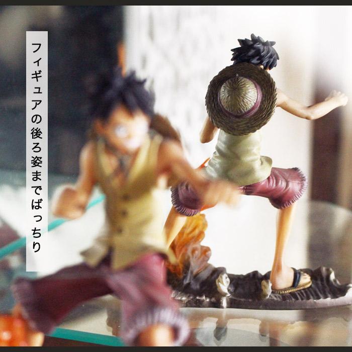フィギュアケース 卓上 ガラス コレクションケース 2段 コーナー 背面 