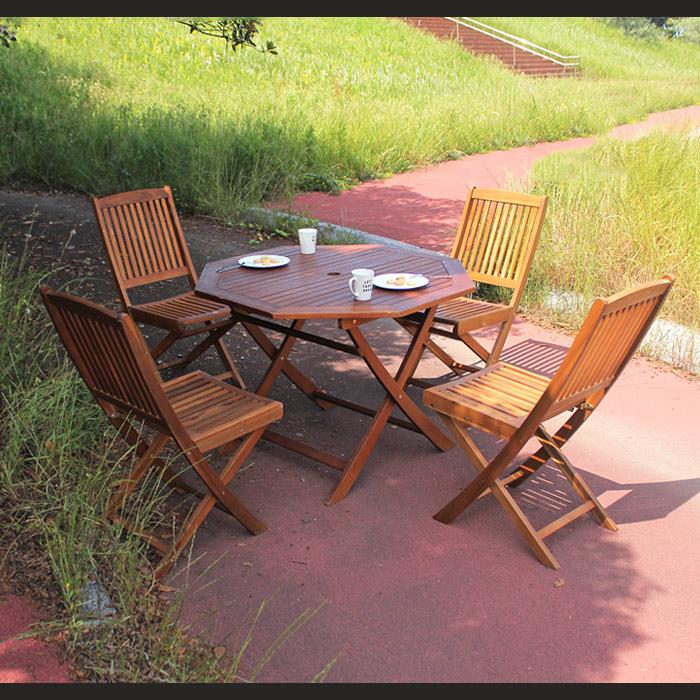 ガーデン テーブル セット 110幅 ガーデン5点セット ガーデンセット