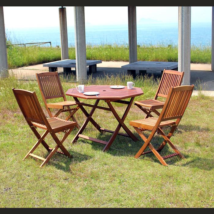 ガーデン テーブル セット 110幅 ガーデン5点セット ガーデンセット