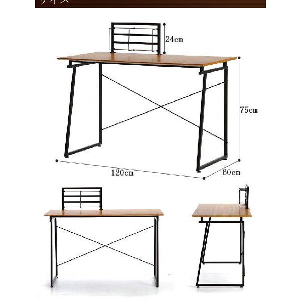 パソコンデスク ワークデスク 単品 木製天板 スチール製フレーム 在宅勤務 在宅ワーク テレワーク アウトレット価格｜riverp｜03