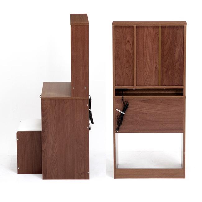 ドレッサー 三面鏡 鏡台 化粧台 デスク スツール 椅子付き 北欧 シンプル おしゃれ コンパクト 人気 アウトレット価格 |  | 04