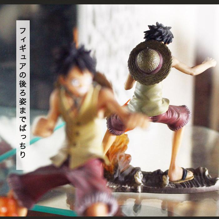 フィギュアケース ガラス コレクションケース 4段 コーナー 背面