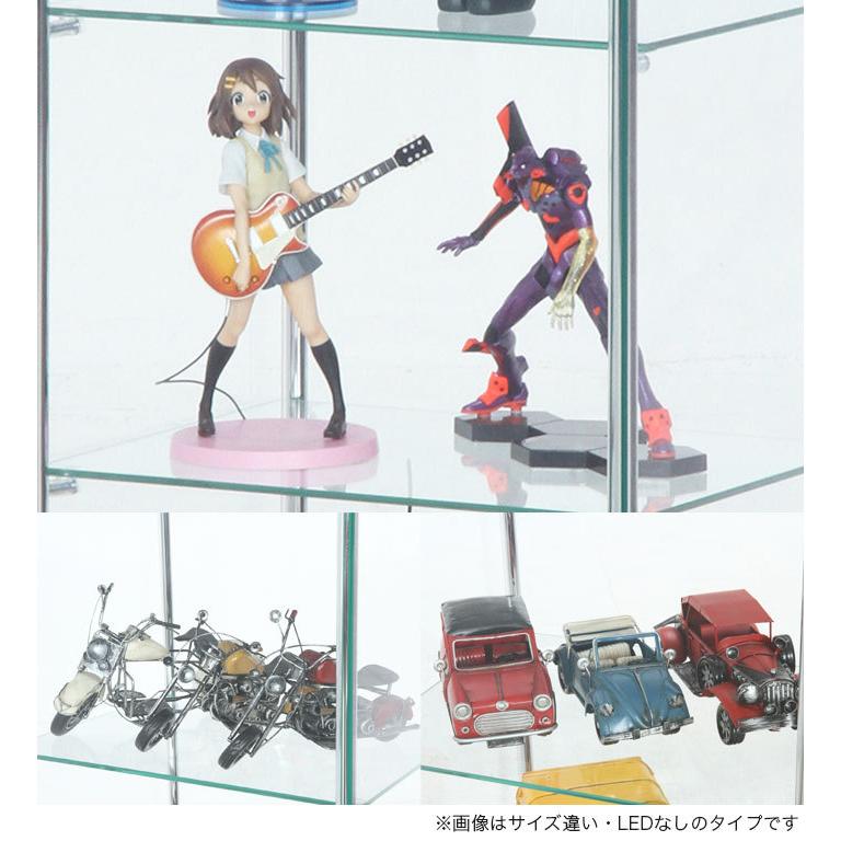 ライトアップ付き　ガラスケース4段♪商品棚としてぜひ！ 99490-210630-02.jpg