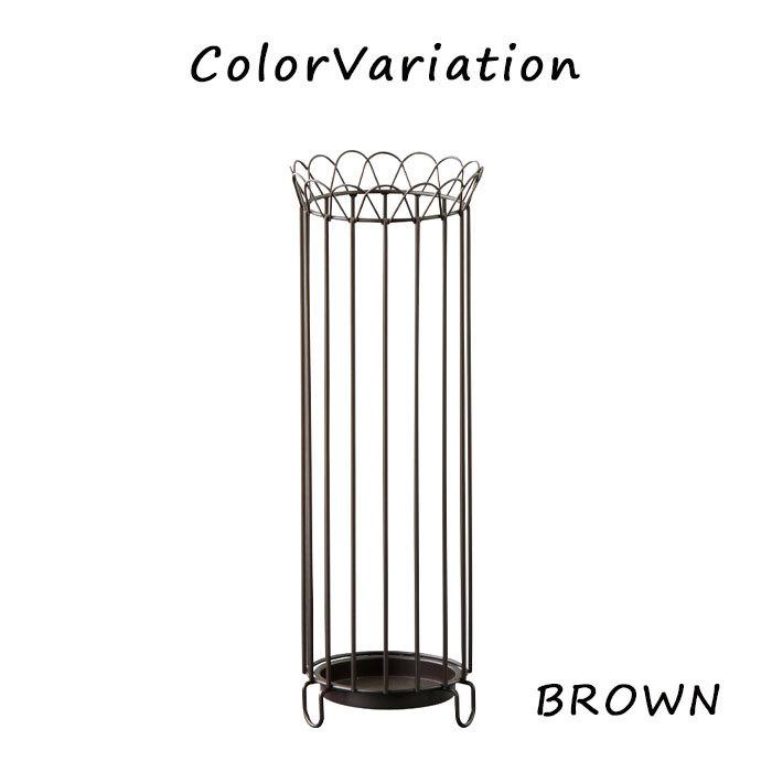 傘立て スリム アンブレラスタンド ラウンド スチール 玄関収納 傘置き 玄関 コンパクト シンプル 受け皿付 4本収納 5本収納 完成品 ブラウン アイボリー kasa |  | 01