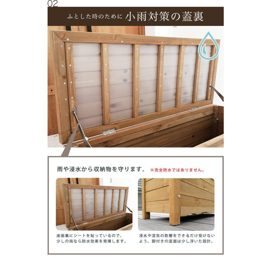 ゴミ箱 屋外 ダストボックス 幅90cm 収納ボックス ベンチ 椅子 大容量