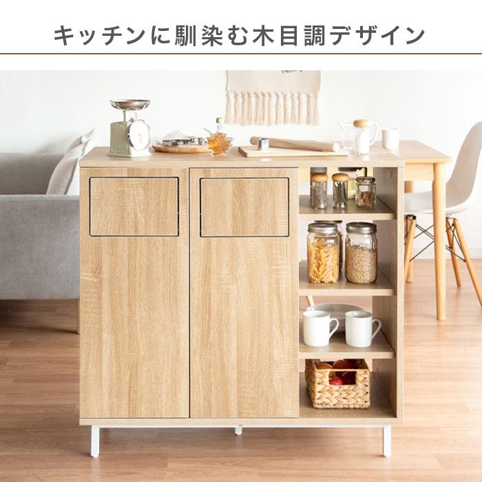キッチンカウンター カウンターダストボックス ゴミ箱 間仕切り