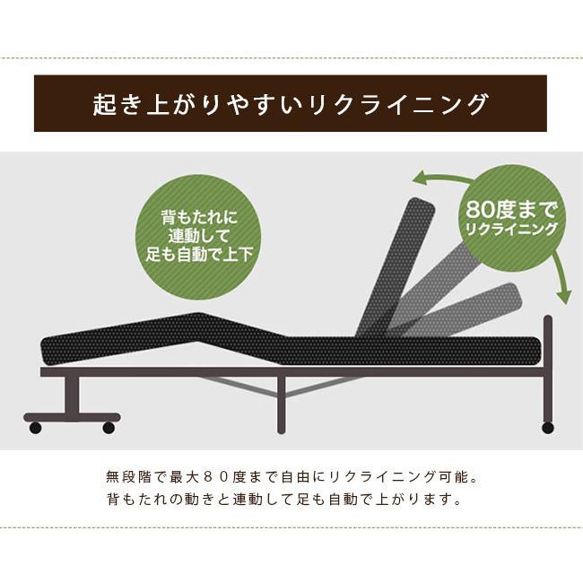 電動ベッド 折りたたみベッド 介護ベッド リクライニングベッド シングル ベッド 収納式 キャスター付き メッシュ 人気 簡易ベッド アウトレット価格 |  | 03