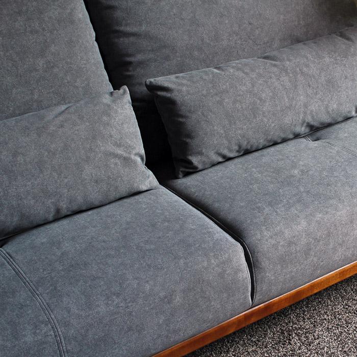 ソファー ソファ ソファベッド ペット 傷に強い 爪 撥水 3人掛けソファー 3人掛け  3P ソファー ファブリック グレー スチール脚 選べる開梱設置サービス |  | 04